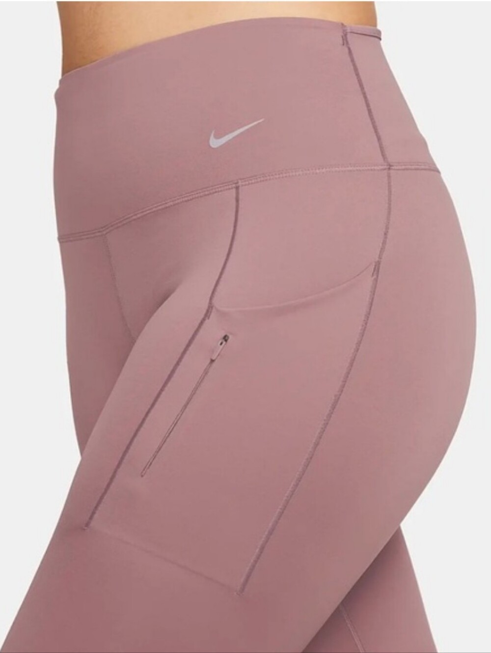 Nike Go Firm-Support High-Waisted 7/8 Leggings Smokey Mauve